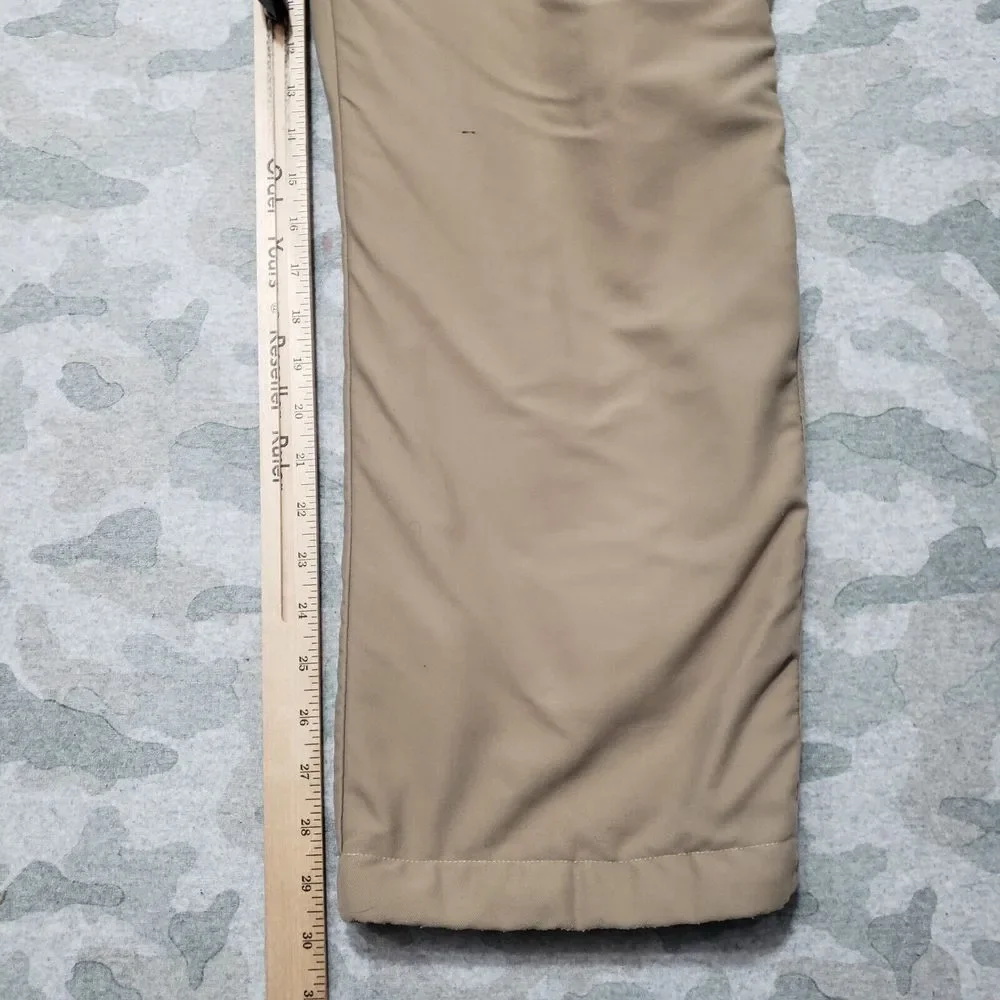 Orvis Pants Mens 38 Brown Fleece Lined Outdoors Stretch Straight Leg‎